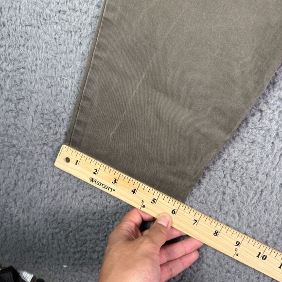 Suitsupply Pants Mens 48 (32x24) Green Ames Drawstring Pleated Chino Trousers - Picture 9 of 10